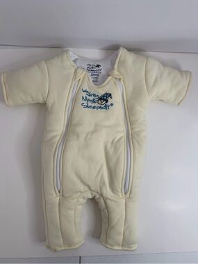 Baby Merlin's Magic Sleepsuit Small 3–6 Months Cream Cotton Sleep Sack 12-18 Lbs